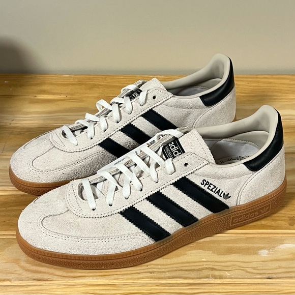 Adidas Women’s Handball Spezial Cream and Black Sneakers - Picture 1 of 7